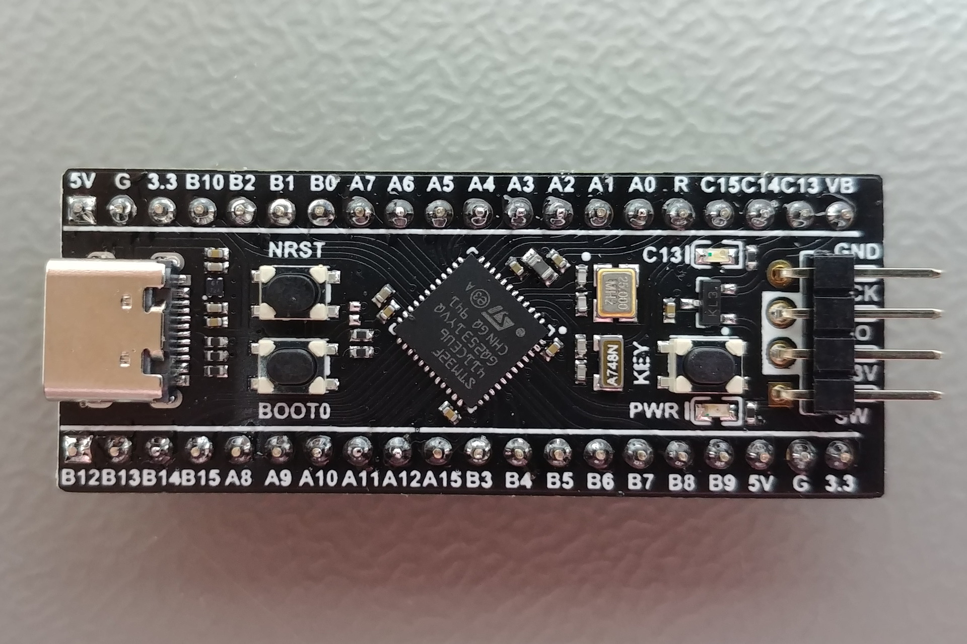 STM32F411 Black Pill Top View
